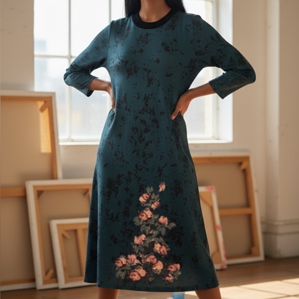 Vicky and Lucia Long Sleeve Maxi Dress